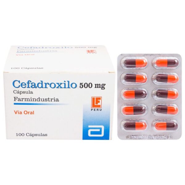 Cefadroxilo 500mg x 100 cap