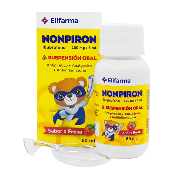 Nonpiron fresa susp fco 60ml.